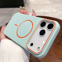 Ultrathin Simple For Magnetic Phone Case For iPhone 11 12 13 14 15 16 E 17 Air Pro Max Wireless Charging Soft Matte Phone Cover
