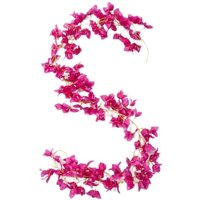 Artificial Silk Violet Vine Wreath 175cm Pink Garland for Wedding Backdrop Garden Party Balcony Home Decor Use