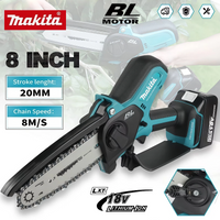 Makita 8 Inch Chain Saw Electric Saw Handheld Portable Wood Logging Chainsaw Garden Pruning Wood Power Tool