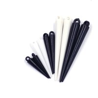 50Pcs Pendants Spike Tear Rivet Punk Studs And Spikes Earring Acrylic Cone Black White For Charms Bracelets Jewelry DIY Findings