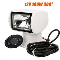 12V 100W Boat Remote Control Spotlight Waterproof High Brightness Yacht Searchlight/high Power Speedboat Search Light