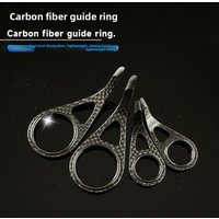 Carbon Fiber Fishing Rod Guide Ring Support Bracket Modification Accessories Dual Foot Line Passing DIY Parts Outdoor Camping...