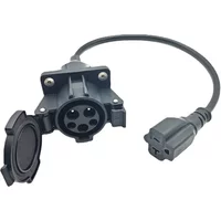 220V J1772 Type1 Socket To NEMA 5-15/5-20 EV Charger Adapter With 0.3M Cable for E-Bike/Scooter/One wheel