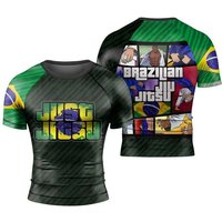2026 Men Brazilian Jiu Jitsu TShirt Grappling Short Sleeve Sport Top Fitness Gym TrainingQuick Dry Sportswear Casual Beach Tees