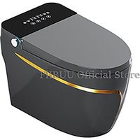 One Piece Elongated Smart Toilet Bidet Built-in Water Tank No Water Pressure Limit Display Screen AutoOpen AutoFlush Heated Seat