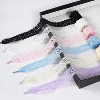 1Pair 3cm Width Fashion Lace Casual Shoes Laces Flat Shoelaces Multiple Colors Rope Shoelace for Shoes Accessories 120/140/160CM