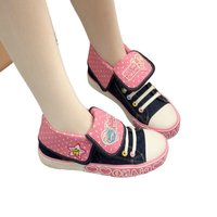 Spring New All Match Sweet Girl Jojifuku Denim Shoes Y2k Accessories Japanese Cartoon Mp Embroidery Cute Pink Canvas Shoes