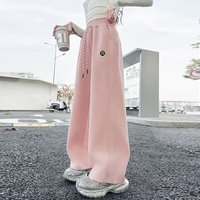 2025 New Girls' Trendy Loose Fit Casual Joggers - Spring Autumn Kids' Sport Pants with Stylish Design for Children's Active Wear