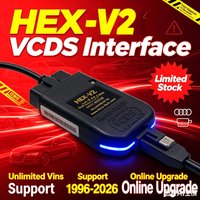 2026 Neuester VAGCOM V26.3 OBD-Scanner HEX V2 Schnittstelle FÜR VW AUDI Skoda Seat VAG Mehrsprachiges Auto-Com VCDS Diagnosegerät