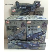 6pcs/set World War II the United States F4U Pirate Carrier Fighter 4D Assembly 1/48 Military Aircraft Model Toy