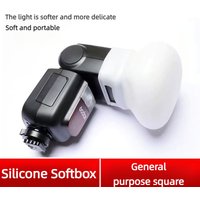 Silicone flash Diffuser soft light cover for godox TT520 TT520II TT685 TT600 V860 II V850II AD0200pro Flash Speedlite