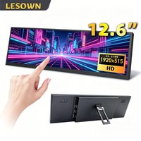 LESOWN Long Bar 12.7 12.6 inch Monitor 120Hz 2880x864 IPS Touch HDMI Type C Sensor Panel LCD Data Ancillary Screen Temp Display