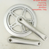 Aluminum Alloy 165mm Crankarm Single Speed Chainwheel 36T 42T 44T 48T 52T Folding Bike Crankset
