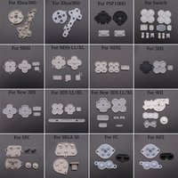 1Set For Xbox 360 Switch NES Wii PSP1000 For New 3DS XL LL NDSL NDSi XL LL Replacement Rubber Conductive Button Pad
