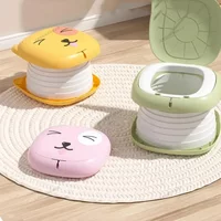 Portable Foldable Potty for Toddler Travel Potty Training Toilet for Baby Kids Children Car Camping Indoor Outdoor Bathroom Use