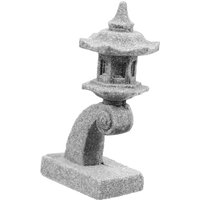 Miniature Resin Pagoda Statue Ornament For Bonsai Garden Decor Japanese Landscape Pavilion Lantern Micro Garden Decoration