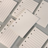 M5 Loose Leaf Notebook Refill Spiral Binder Inner Page Weekly Monthly To Do Line Dot Grid Inside Paper Stationery