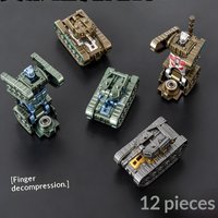 Transformable Tank Fidget Spinner 12 Pack 2 In 1 Robot Finger Spinner Rotating Stress Relief Toy For Kids Birthday Gift
