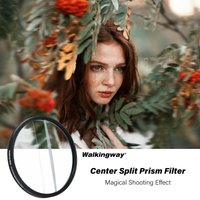 Center Field Split Diopter Lens Filter Camera Linear Blur Prism Filter Enhancing Refraction Effects for Innovative Photography