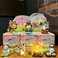 Healing Fairy Tale Kingdom Blind Box Glowing Doll Hayao Miyazaki Model Desktop Ornaments Home Decor Figurines Gift For Children