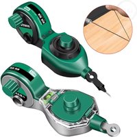 Professional Wood Working Scriber Drawing Line Marker Woodworking Tool Carpenter Manual Ink Marker Scriber with 50M Chalk Lines