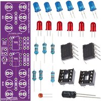 Beginner Learn To Solder Police Car Led Strobe Effect Kit Electronic Kids Soldering Kits