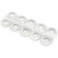 10 Universal Spring Washer For Kawasaki For Harley Spring Leaf Motorcycle Stainless Steel Silver Durable Motorbike Footrest Pads