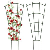 Fan Shaped Plant Trellis Potted Plant Climbing Frame Garden Vine Support Metal Stake Design Outdoor Plant Growing Helper