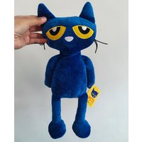 Pete the Cat Plush Doll Pizza Party Soft Plush Blue Cat Stuffed Animal Toy Super Soft Pete Kitty