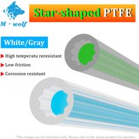 For 3D Printer accessories Star Shaped PTFE Tube 4mm OD 2.2mm ID High temperatu reresistant Low friction Corrosion resistant