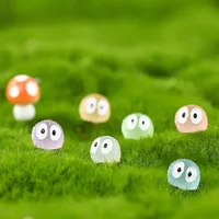 20PCS Luminous Briquettes Resin Dust Elves Balls Micro Landscape Figure Glowing in Dark Miniature Fairy Elfs Ornaments