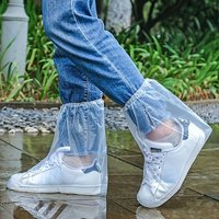 8 pairs of Transparent Sandproof Shoe Covers - High-Quality,Slip-Resistant,Washable Disposable,Designed for Rain Boots, Sneakers