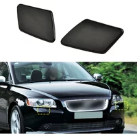 2pcs Car Left Right Front Bumper Headlight Washer Cover Cap For VOLVO S40/V50 2005-2007 Washer Nozzle Jet Spray Cover