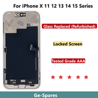 Tested Grade AAA,Real Screen Glass Replaced For iPhone X XS Max 11 12 Pro Max 13 mini 14 15 Plus, Display Assembly Replacement