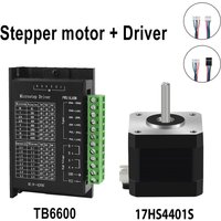 Nema17 Stepper Motor Driver Kit 17HS4401S+TB6600 4A+MKS OSC Adjustable Forward and Reverse Speed for CNC Engraver Sliding Table