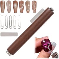 LULAA 3 In 1 Cat Eye Nail Magnet Multifunctional Nail Magnet Portable Cat Eye Magnet Suitable for Home and Salon Nail Art Tools