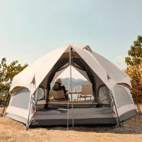 Easy setup Camping Tent, Automatic Large Tent, Double-layer Outdoor Camp, Picnic, Portable Quick Opening Tent, Automatic Mushroo