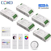 2.4GHz LED Controller RF Remote for DIM CCT RGB RGBW LED Strip Lights Wireless Dimmer COB 2835 5050 LED Lighting DC12V-24V