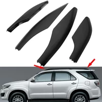 4pcs Black Roof Rack Rail End Protective Cover Shell Cap Replacement for Toyota Fortuner 2004- 2010 2011 2012 2013 2014 2015