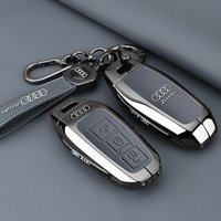 Zinc alloy Car Remote Control Protective Key Case Shell For Audi A3 A5L Q6 A6L Q5 New 2025 Shape Keyless Key Bag Car Stickers