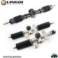 LINGQI Go Kart Motorcycle Steering Wheel Rack Pinion Suspension ATV Quad Buggy Gear Shaft Fit For Golf Cart Karting Four Wheeled