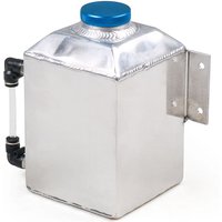 1L Universal Aluminum Square Car Engine Oil Catch Tank Can Reservoir with Breather Kit Fuel Surge Tank