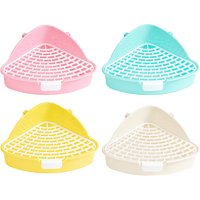 Rabbit Litter Pan Pets Toilet Small Animal Potty Trainer Easy to Clean for Small Animals Bunny Hamster Chinchillas Ferrets