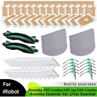 For iRobot Roomba 105 Vac/104/105 Combo/Combo Essential Y011040/Vac Essential Q0120 Main Side Brush Dust Bag Mop Cloth Filter