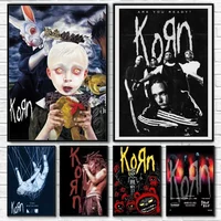 Korn Rock Band Music Poster Wall Art Printing Waterproof Home Living Bed Room Bar Aesthetic Decor