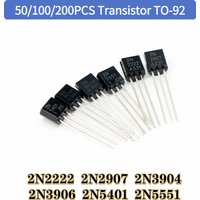 50/100/200PCS Transistor TO-92 2N2222 2N2907 2N3904 2N3906 2N5401 2N5551 NPN Transistors Triode