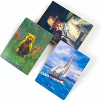 New Oracle Deck A 38 Oil Painting Style Cards Vibrant Illustrations,Perfect For Divination Spiritual Practices & Gift Giving