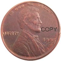 US One Cent 1955 Double Copy Coins