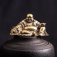 Antique Antique Distressed Old Copperware High Quality Pure Brass Feng Shui Small Ornaments Town House Lucky Transfer Maitreya