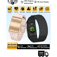 LIGE GPS Tracker AI Health Smart Bracelet HRV Heart Rate Blood Pressure Monitor Call Reminder Smartwatch Sport Fitness Band New